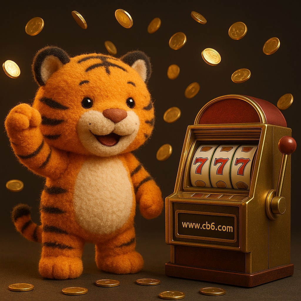 আর্কেড জয়ের আনন্দে উল্লসিত একটি বাঘশাবক